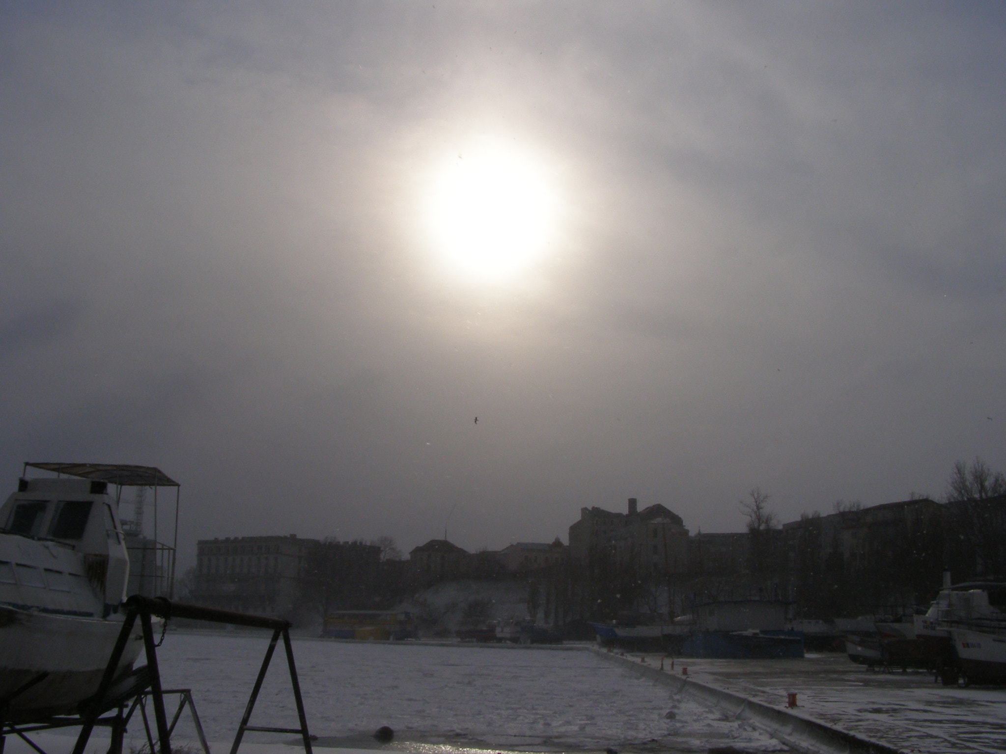 Olympus SP500UZ sample photo. Frozen black sea 2006 photography