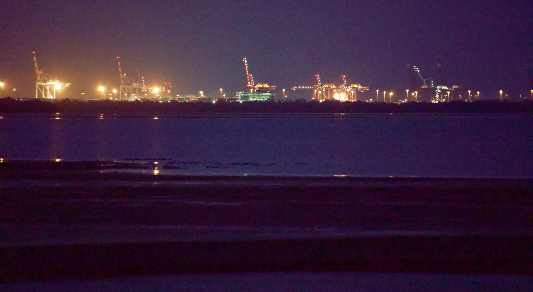 Pentax K-1 + Sigma Lens (3 255) sample photo. The port of brisbane from wynnum photography