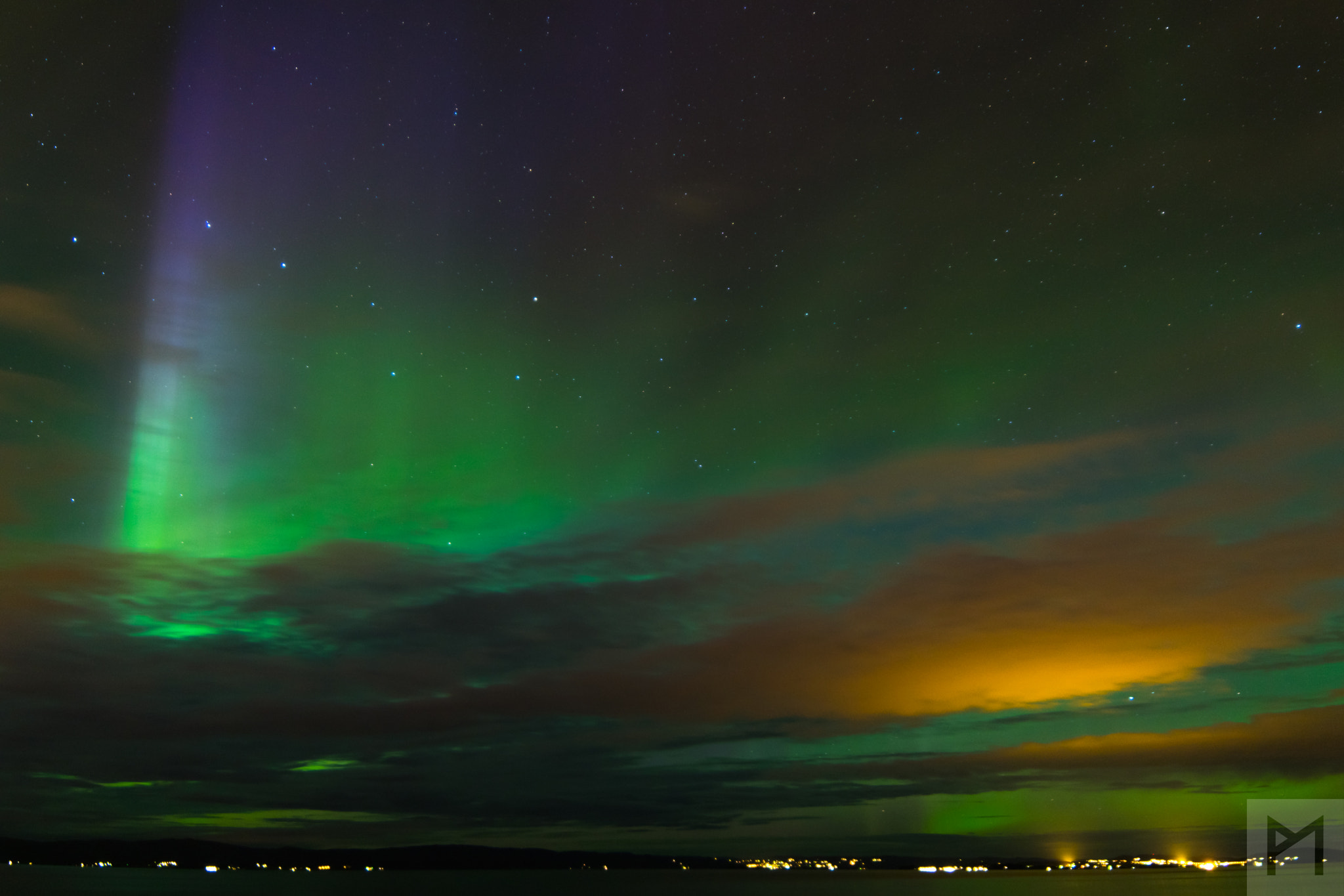 Samyang 14mm F2.8 ED AS IF UMC sample photo. Lightshow from heaven photography