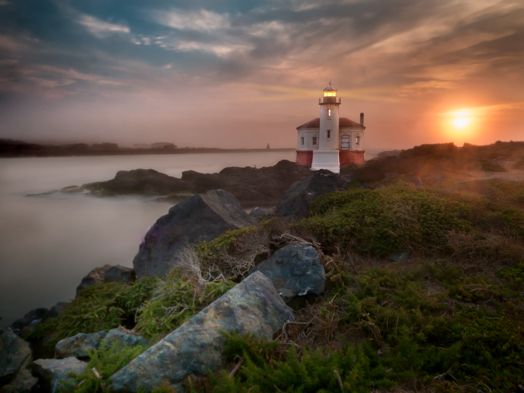 Olympus OM-D E-M10 + OLYMPUS M.12mm F2.0 sample photo. Lighthouse at bullard's beach photography