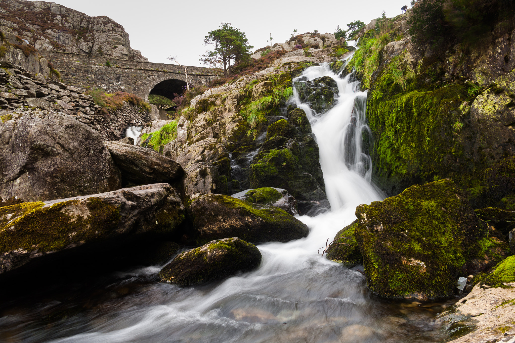 Canon EF 24-85mm F3.5-4.5 USM sample photo. Waterfall in the ogwen valley photography