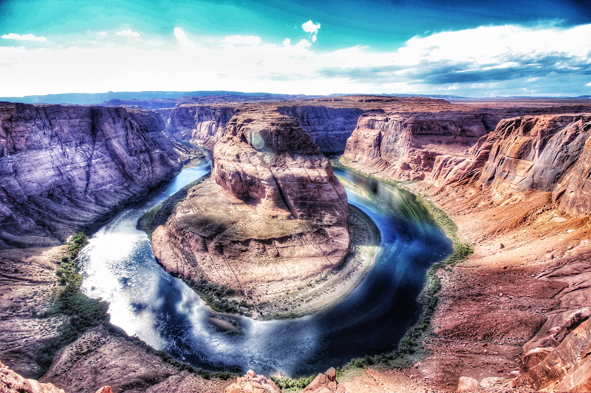 Canon EOS 550D (EOS Rebel T2i / EOS Kiss X4) sample photo. Looking from above into the magnificent horseshoeb ... photography