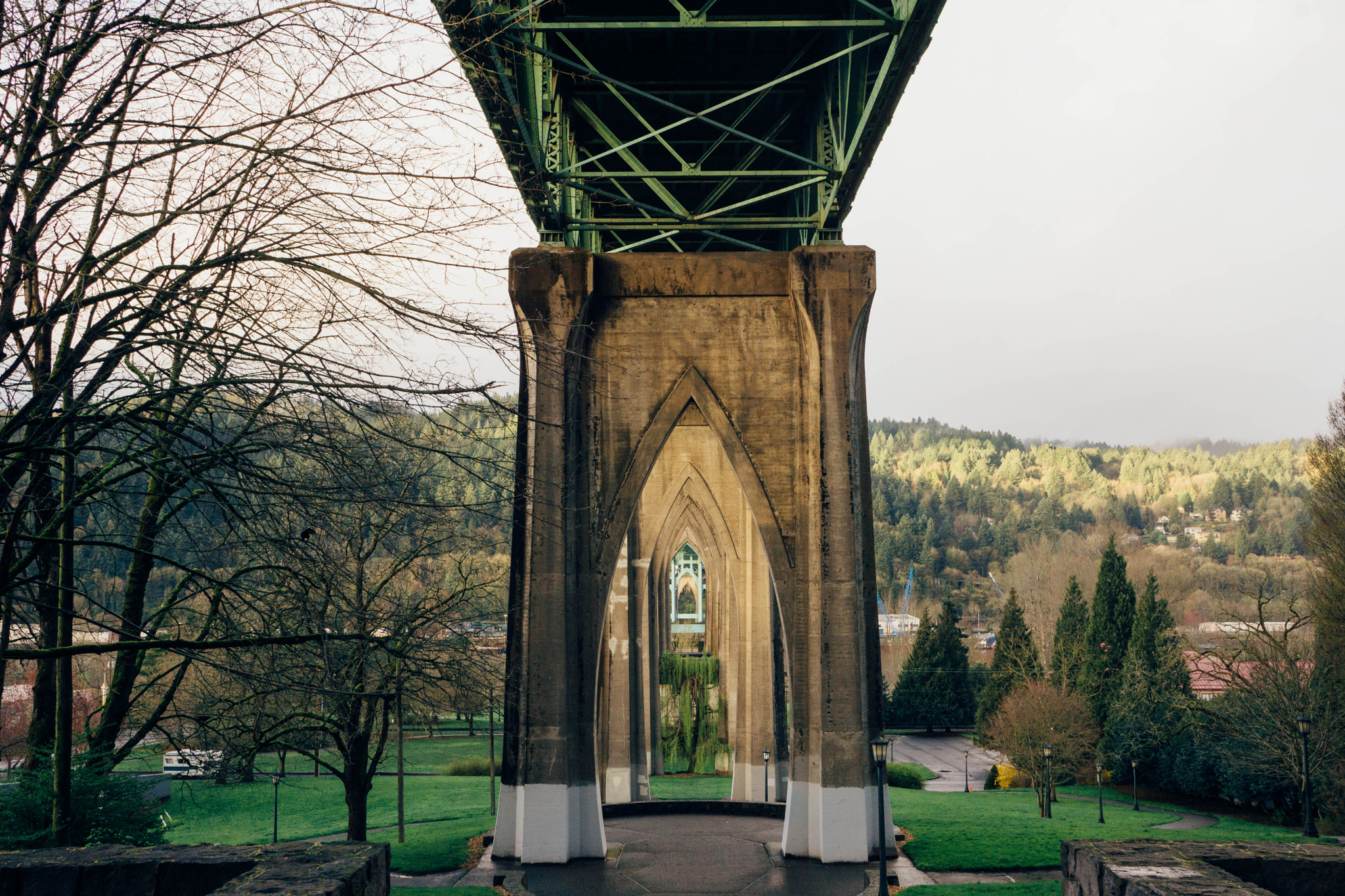 Sony Alpha NEX-7 + Sony Sonnar T* E 24mm F1.8 ZA sample photo. St. johns bridge photography