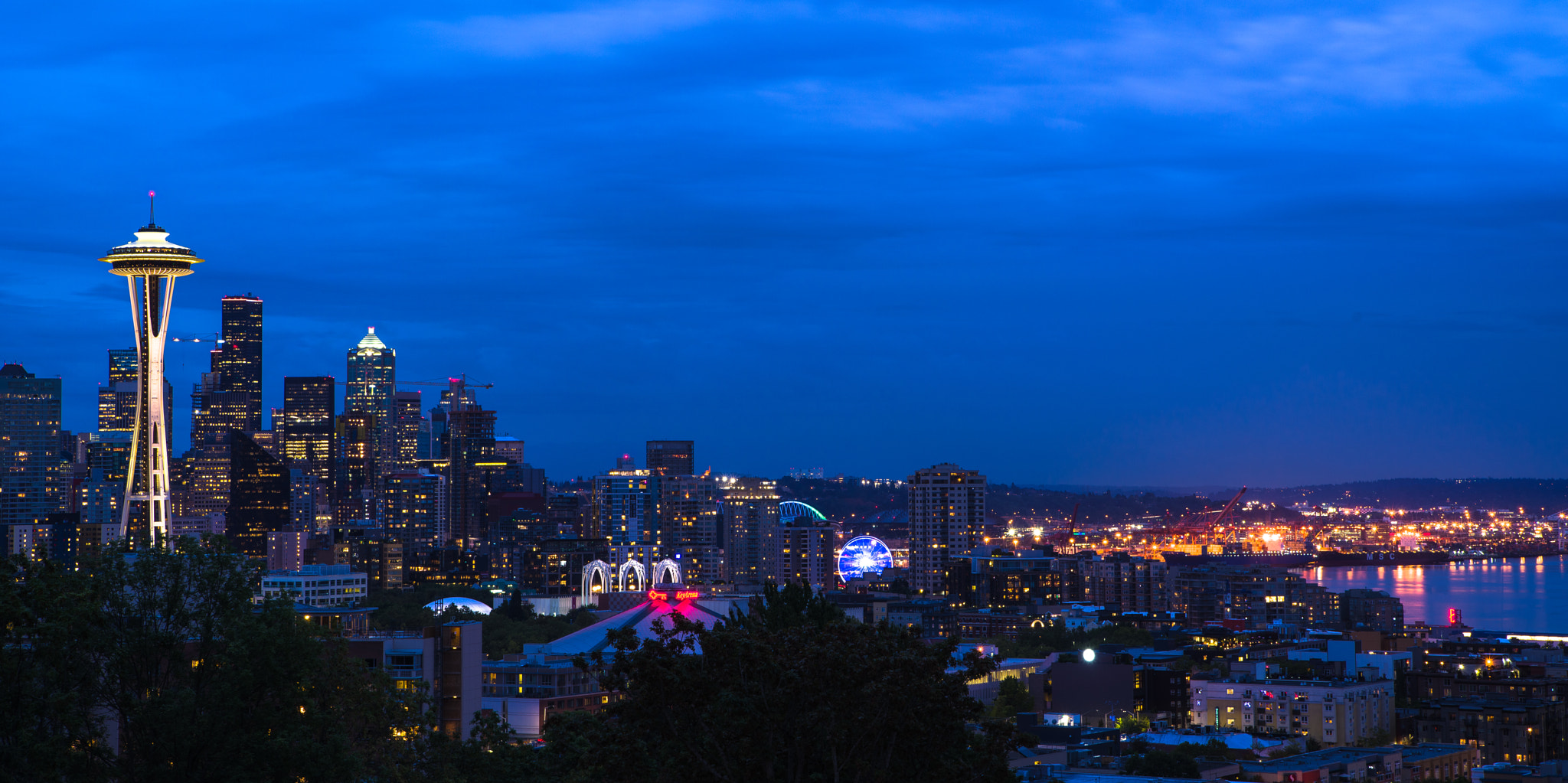 Pentax K-1 sample photo. Space needle seattle photography