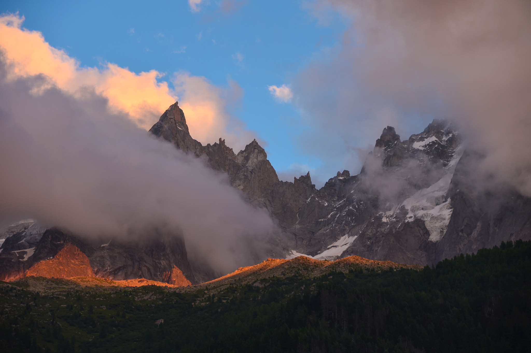 Nikon D4 sample photo. Alpine dusk photography