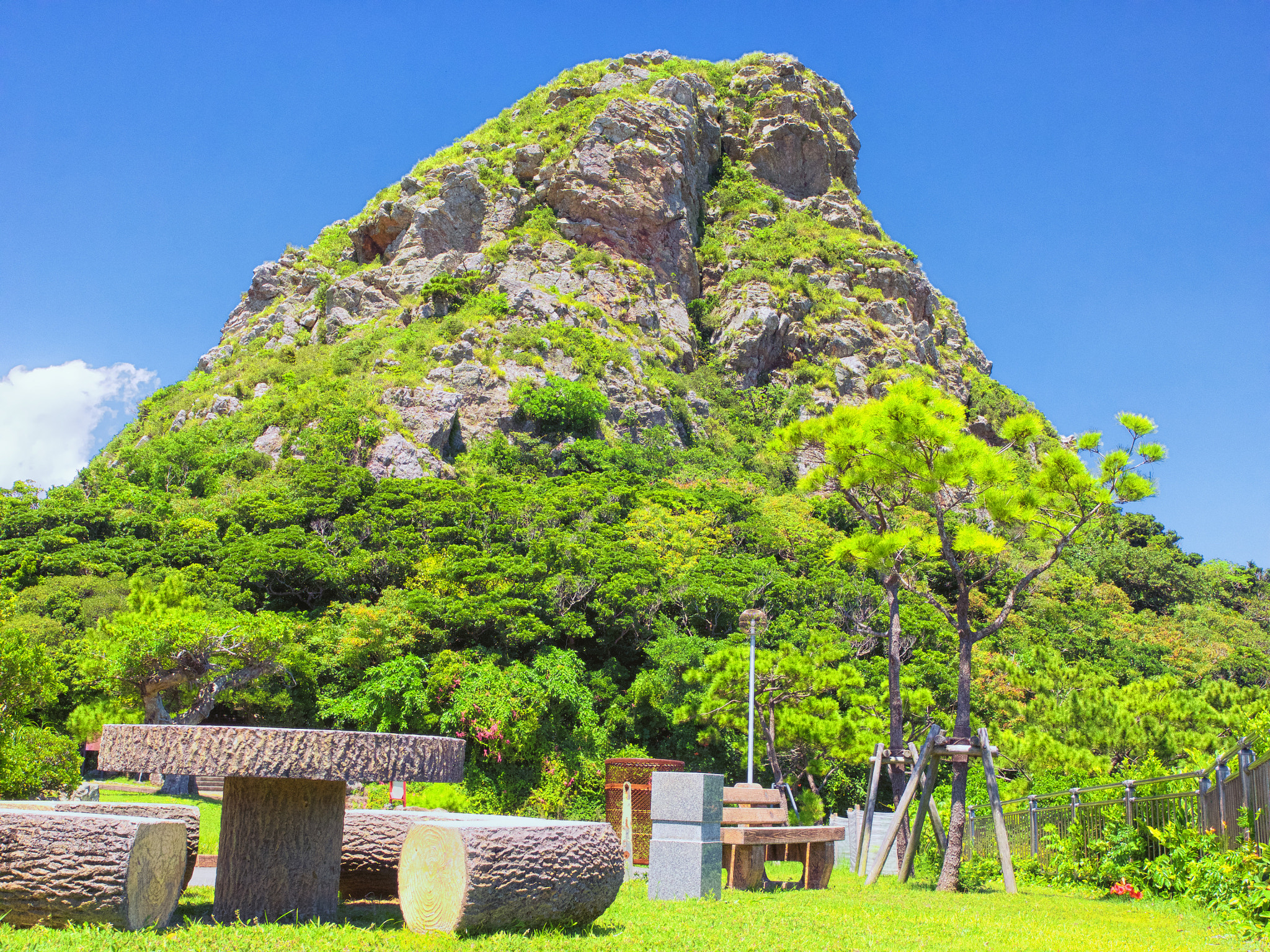 Olympus OM-D E-M1 sample photo. Okinawa ie island mt. gusuku(ie island tatchu). photography