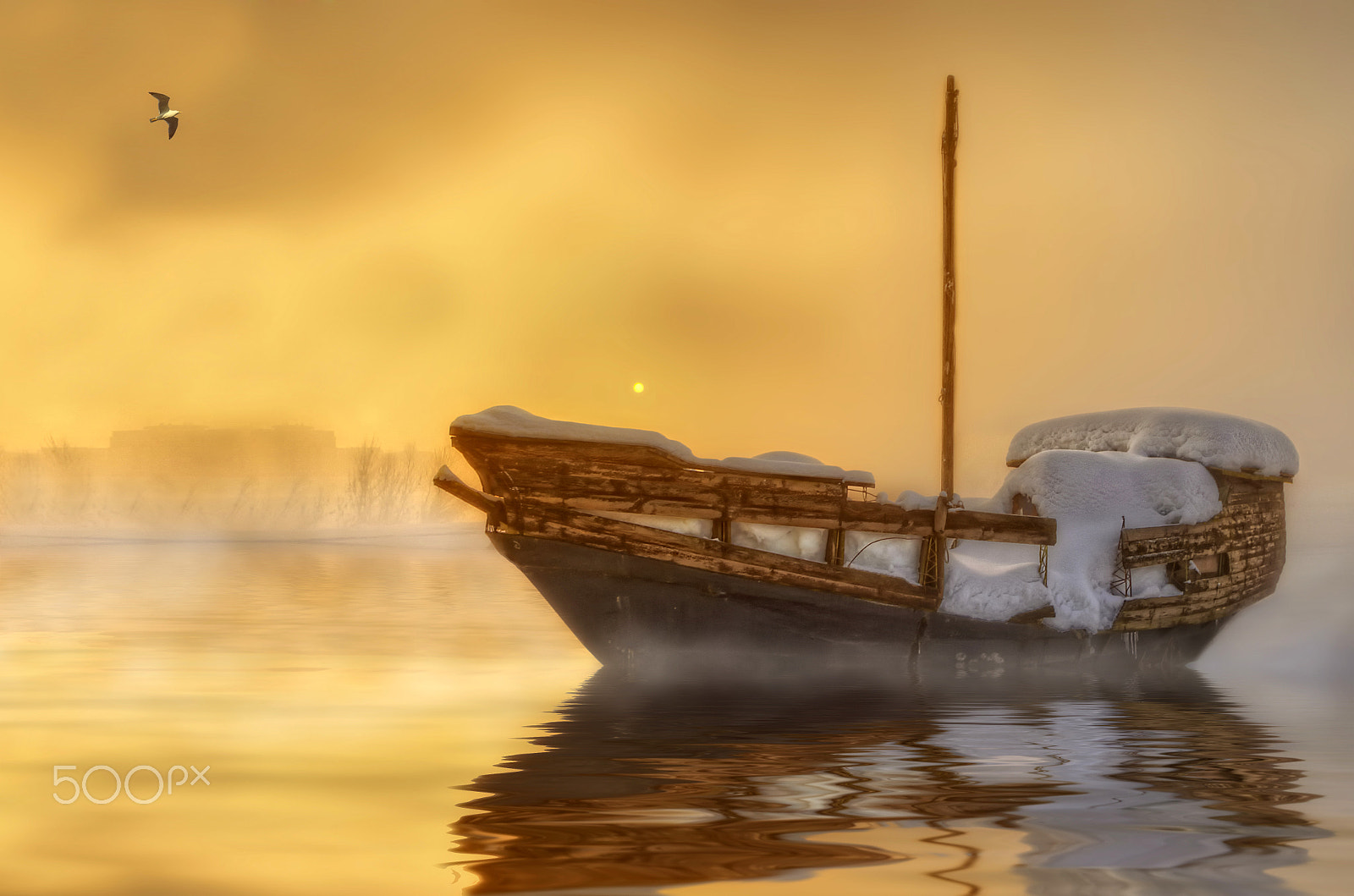 Pentax K-5 sample photo. Ghost ship photography