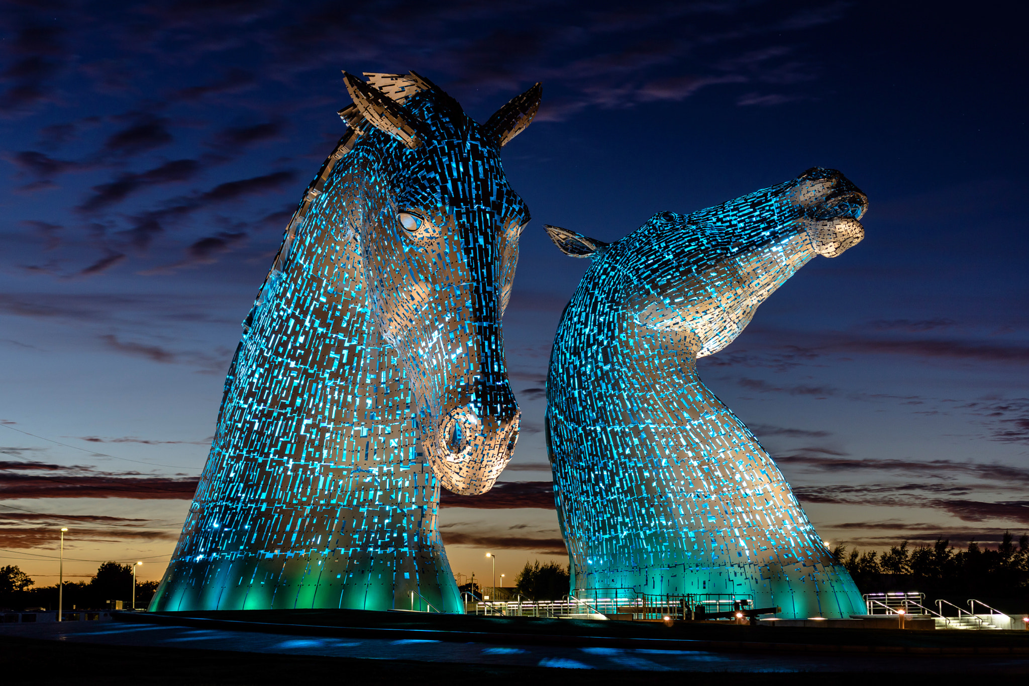 Sony a5100 + Sony E 35mm F1.8 OSS sample photo. The kelpies, falkirk, scotland photography