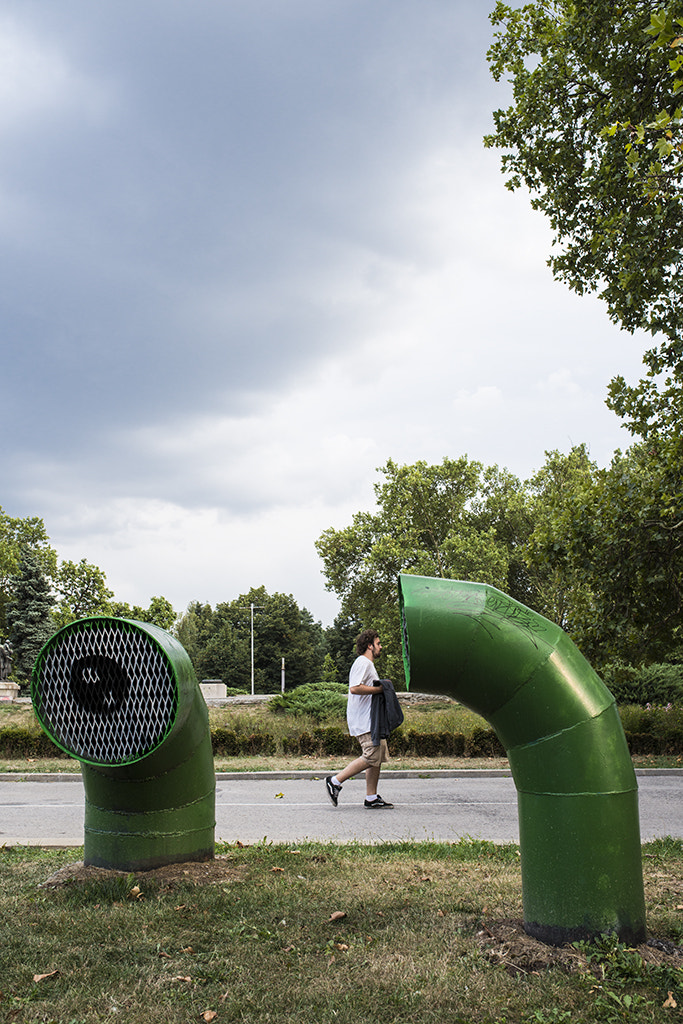Nikon D800E + Sigma 35mm F1.4 DG HSM Art sample photo. Green pipes 2 photography