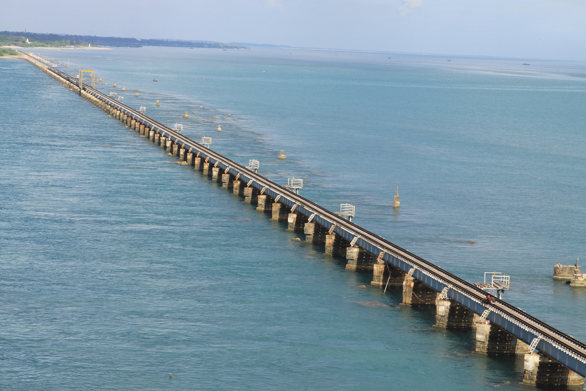 Canon EOS 50D + Canon EF 24-70mm F2.8L USM sample photo. Pamban bridge (2 km), rameshwaram photography