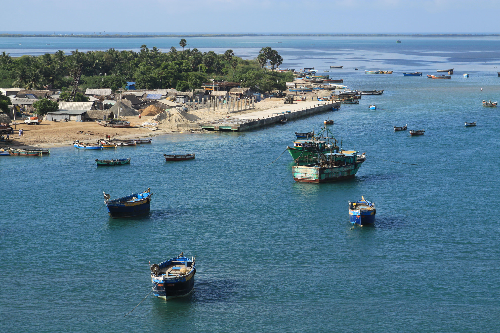 Canon EOS 50D + Canon EF 24-70mm F2.8L USM sample photo. View from the pamban bridge, rameshwaram photography