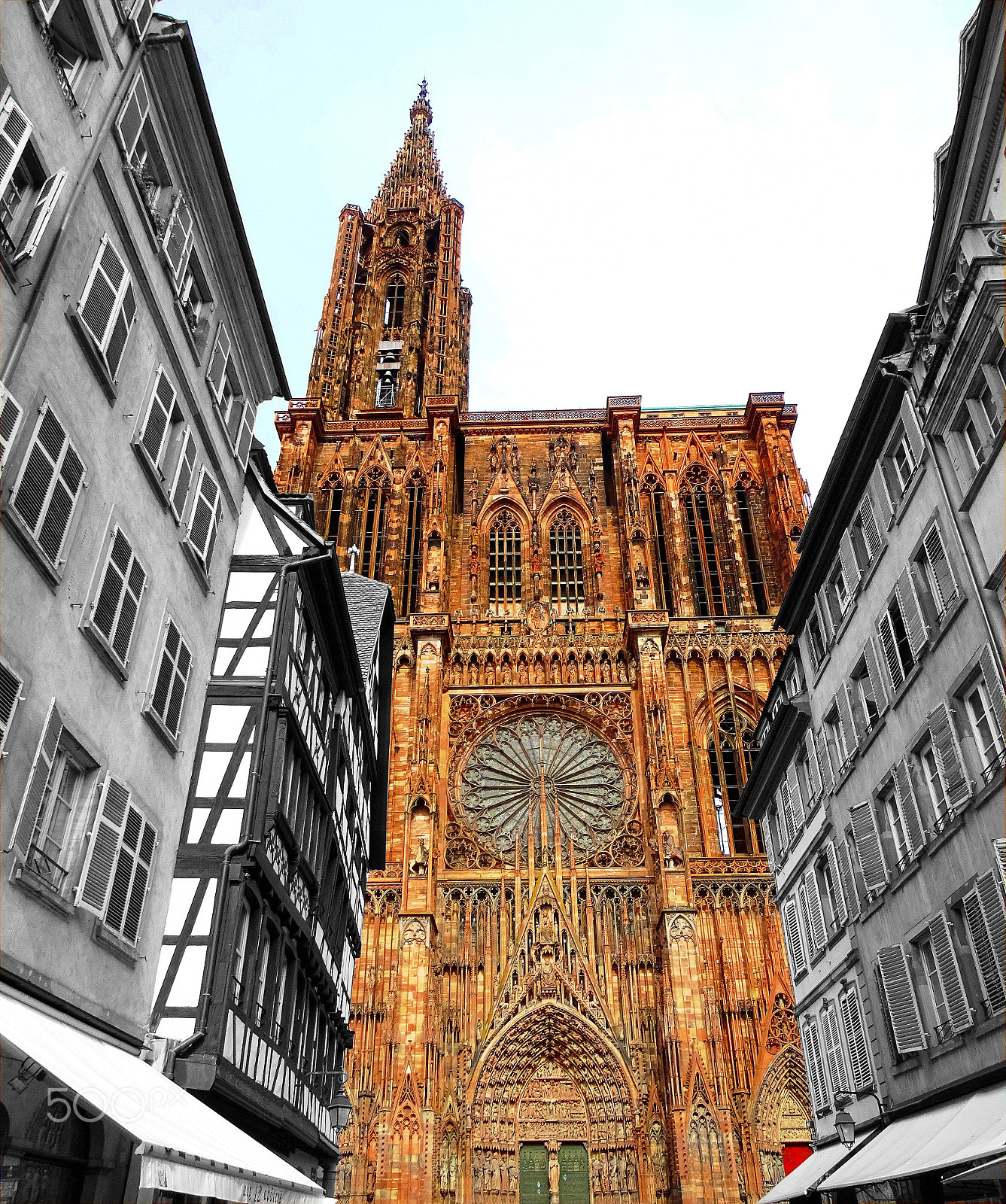 Minolta AF 80-200mm F2.8 HS-APO G sample photo. Cathédrale notre-dame de strasbourg photography