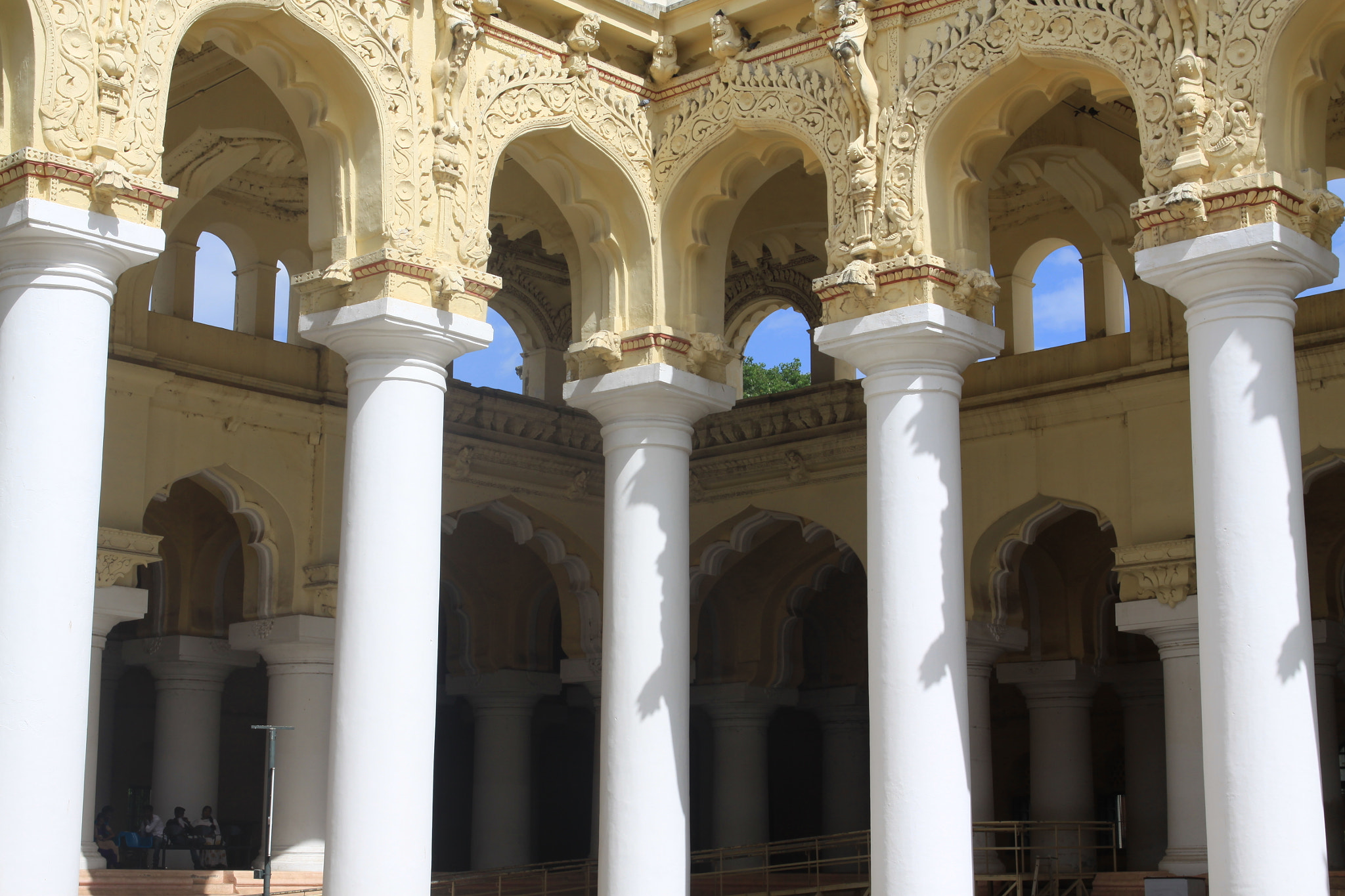 Canon EOS 50D + Canon EF 24-70mm F2.8L USM sample photo. Main courtyard, thirumalai nayakkar palace photography