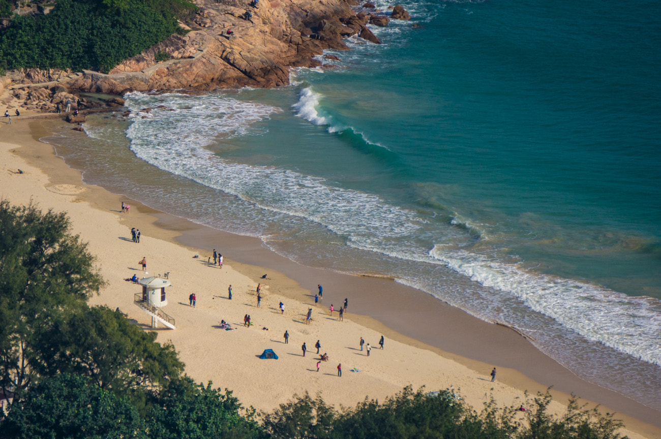 Sony Alpha NEX-5N + Sony E 55-210mm F4.5-6.3 OSS sample photo. Shek o beach, hong kong photography