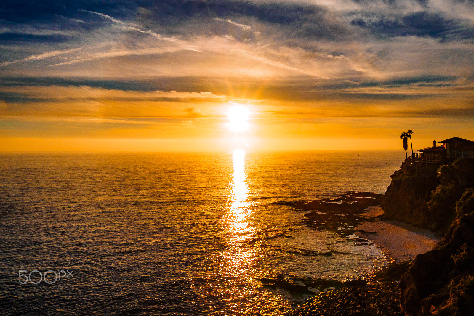 Panasonic Lumix G X Vario 12-35mm F2.8 ASPH Power OIS sample photo. Sunset at crif / crescent bay point park, ca photography