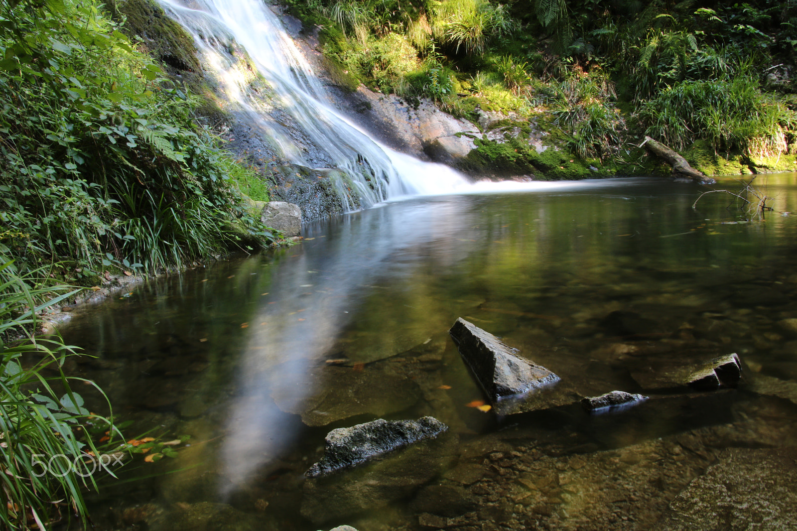 Canon EOS 750D (EOS Rebel T6i / EOS Kiss X8i) + Canon TS-E 90mm F2.8 Tilt-Shift sample photo. Blackforest waterfall germany photography
