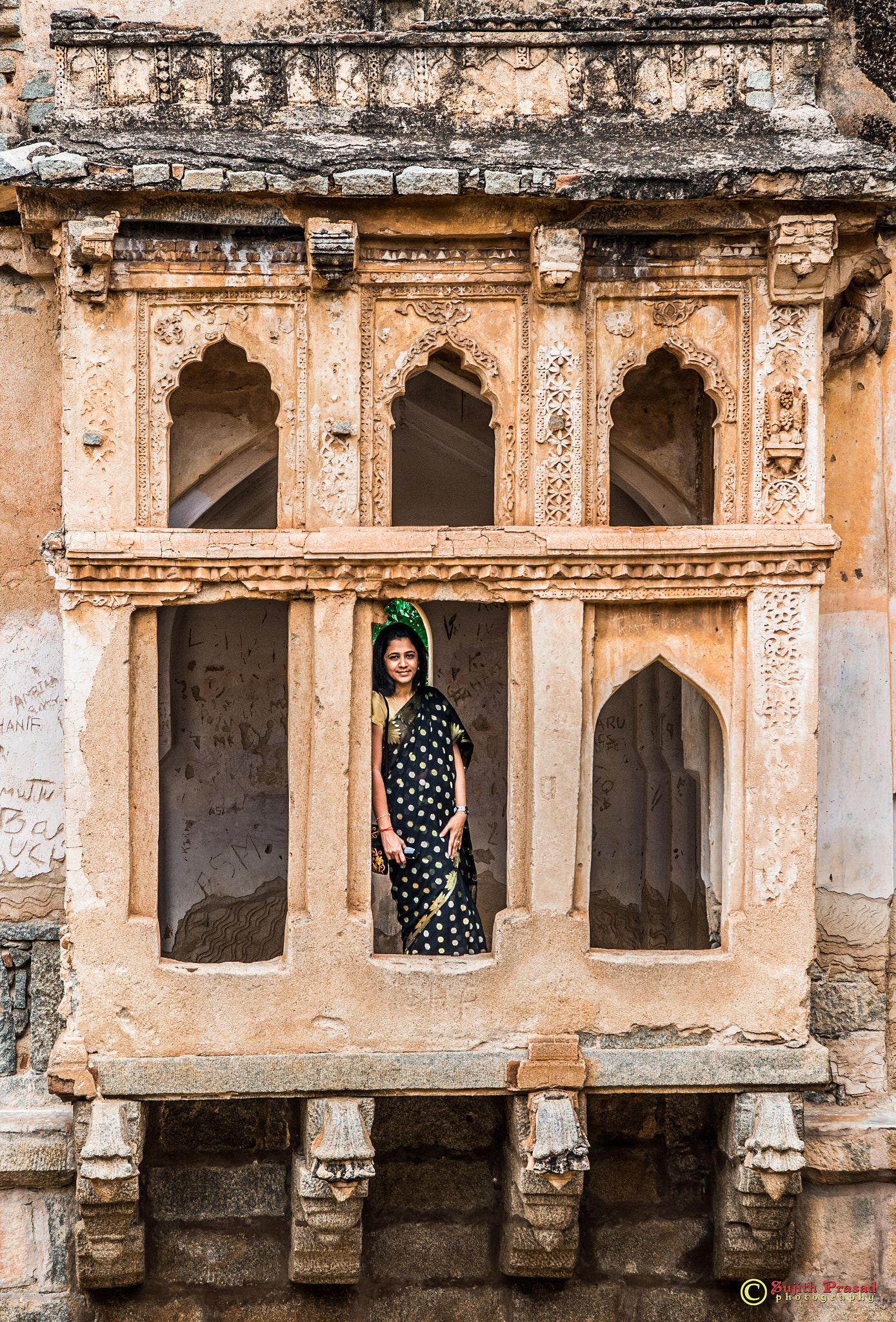 Nikon AF-S Nikkor 24-70mm F2.8E ED VR sample photo. Queen's bath-hampi photography
