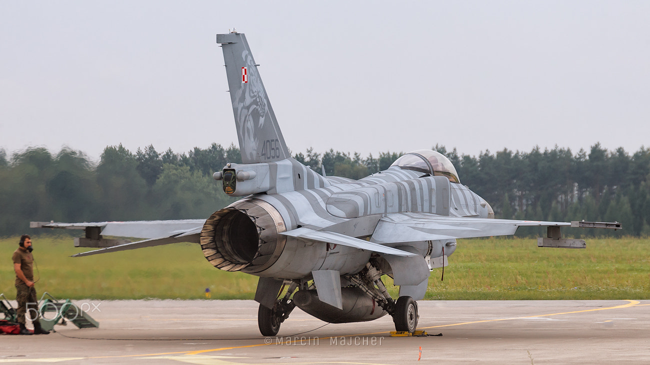 Canon EOS-1D Mark II N sample photo. Lockheed martin f-16, polish air force, 4056 photography