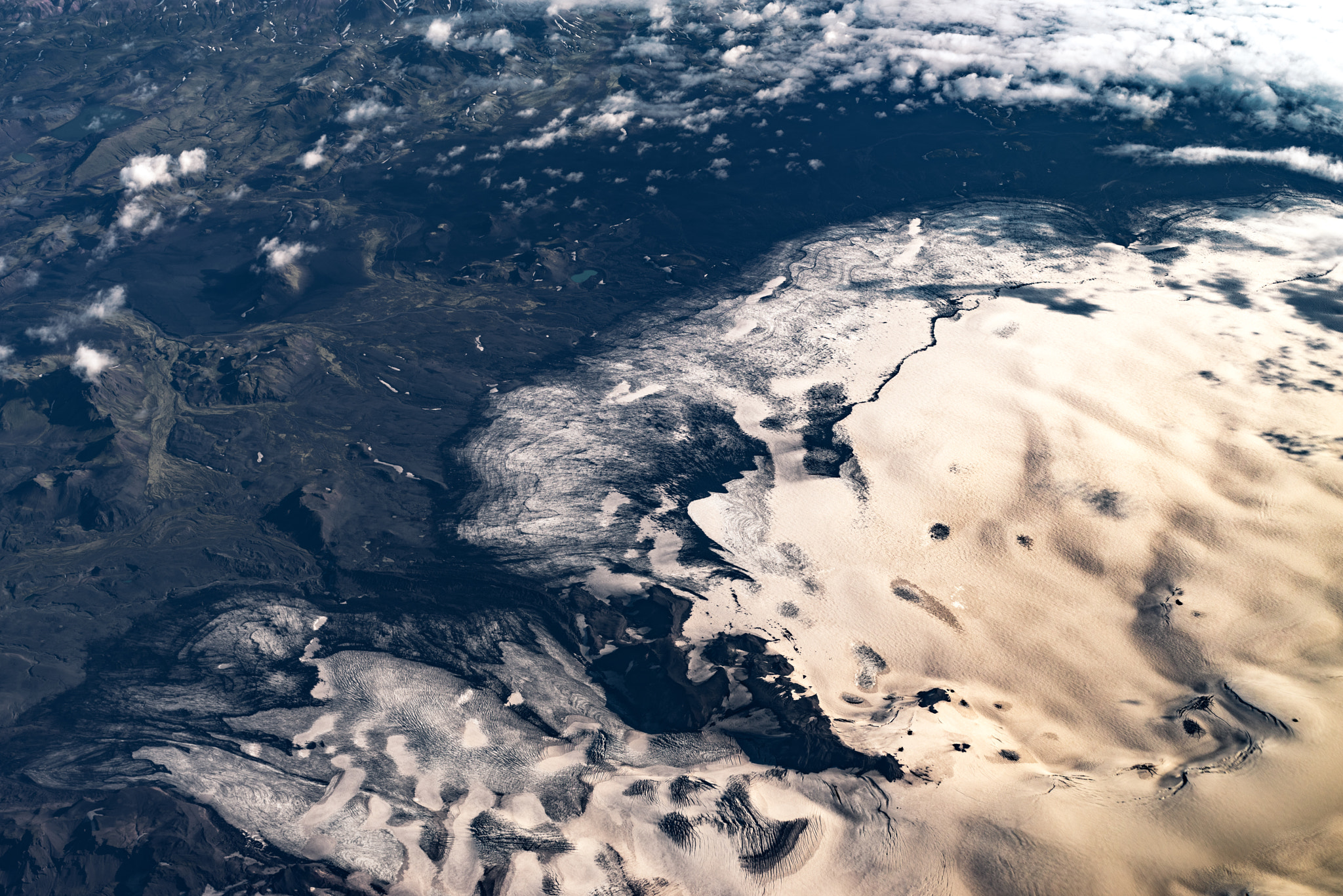 Pentax K-1 sample photo. Mýrdalsjökull from 11,000 meters above photography