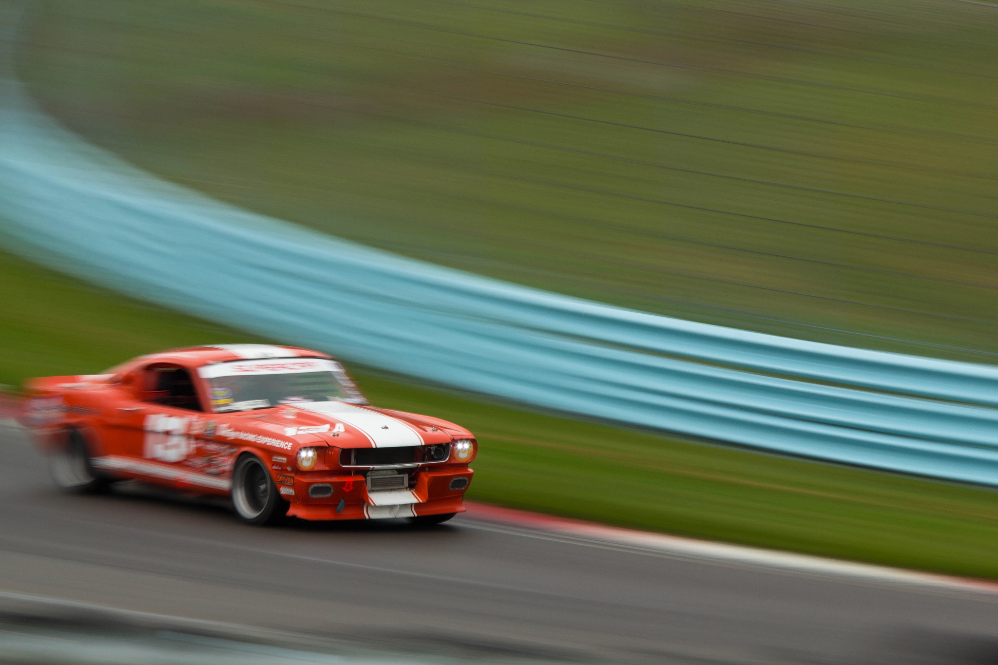Canon EF 70-200mm F4L IS USM sample photo. Mustang slow pan photography