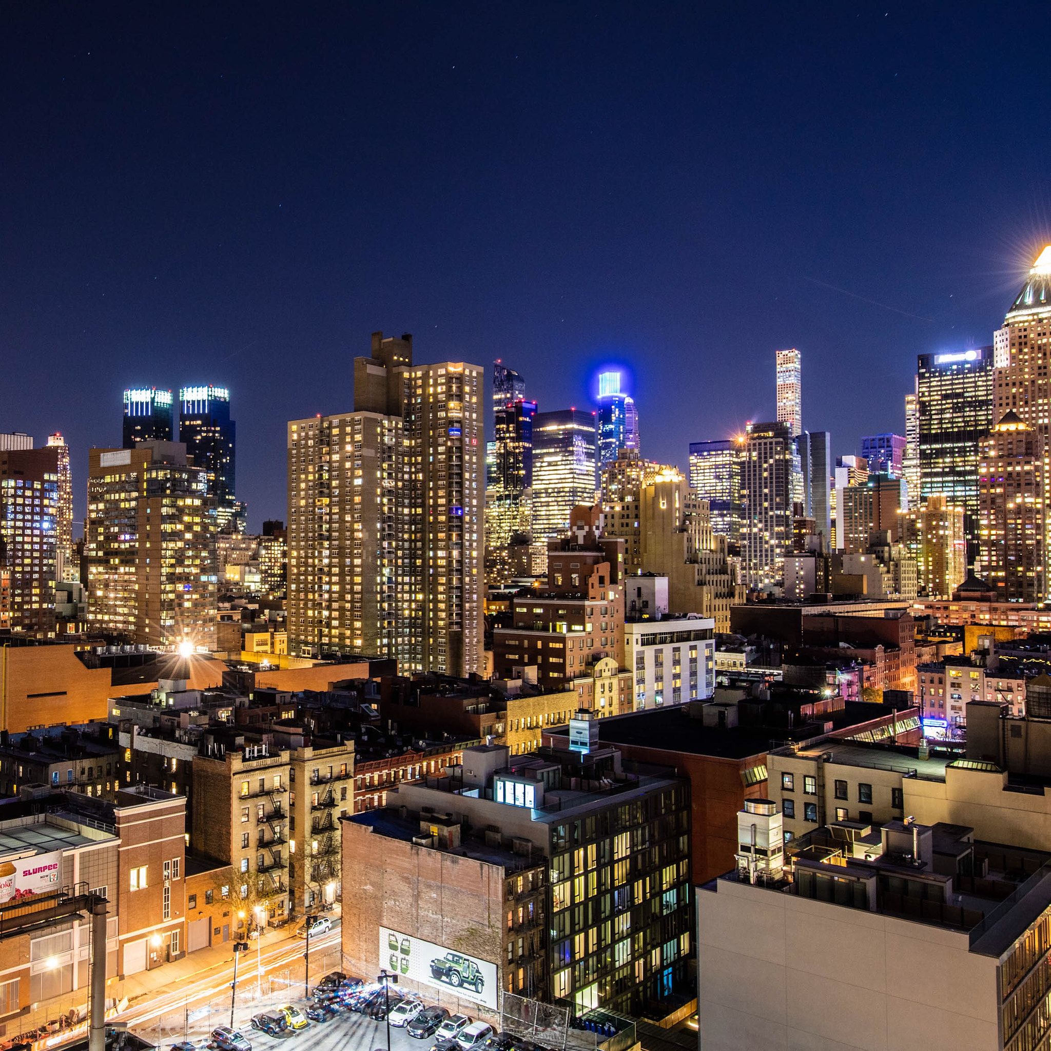 Canon EOS 5DS + Canon EF 11-24mm F4L USM sample photo. New york city view from above hells kitchen photography
