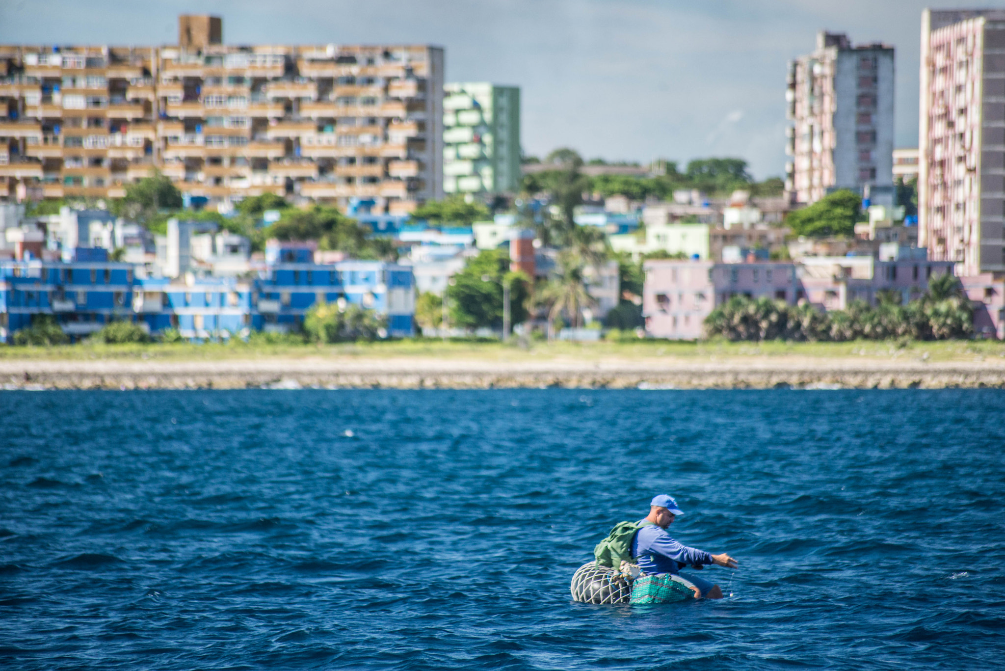 Sigma 70-300mm F4-5.6 APO DG Macro sample photo. Fisherman photography