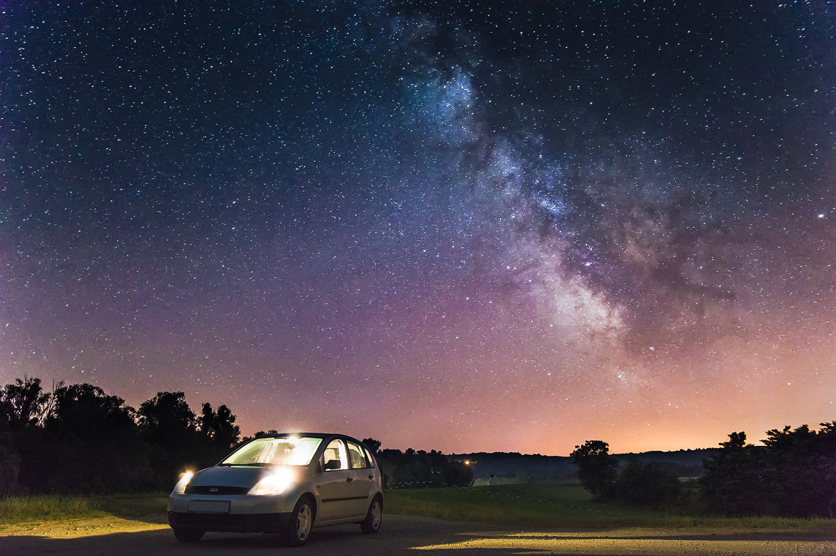 Nikon D3200 + Samyang 16mm F2 ED AS UMC CS sample photo. Milky way photography