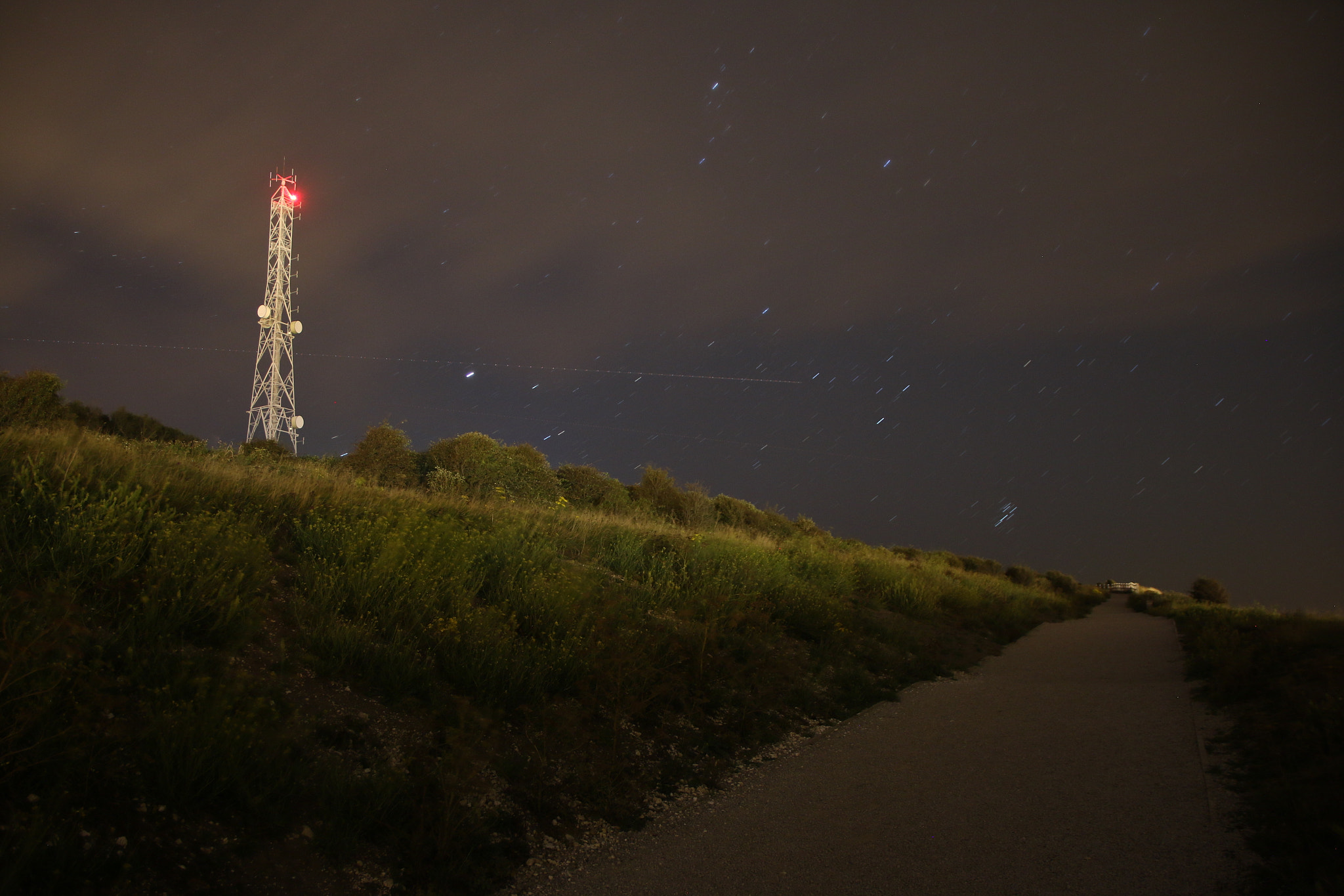 Sigma 18-125mm F3.8-5.6 DC OS HSM sample photo. White cliffs at night photography
