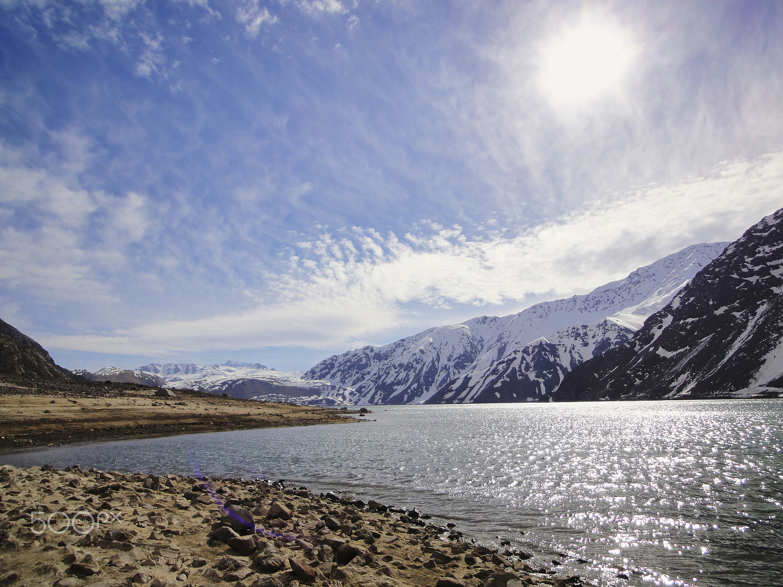 Sony DSC-WX5 sample photo. Shiny lake on mt. andes photography