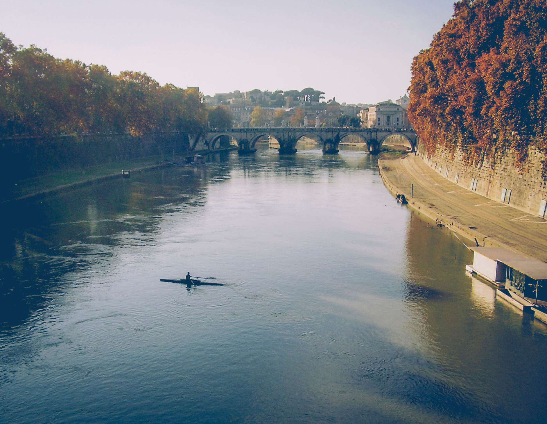 Olympus X450,D535Z,C370Z sample photo. Autumn rowing in rome photography