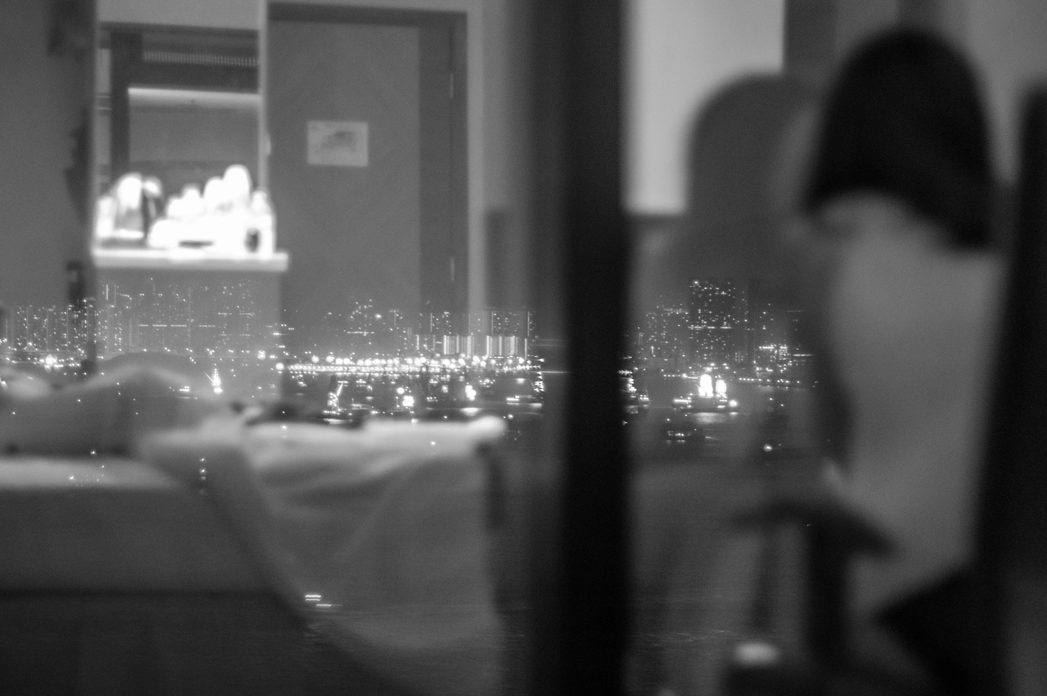 Pentax K-3 + Pentax smc FA 50mm F1.4 sample photo. Hk bay at night photography