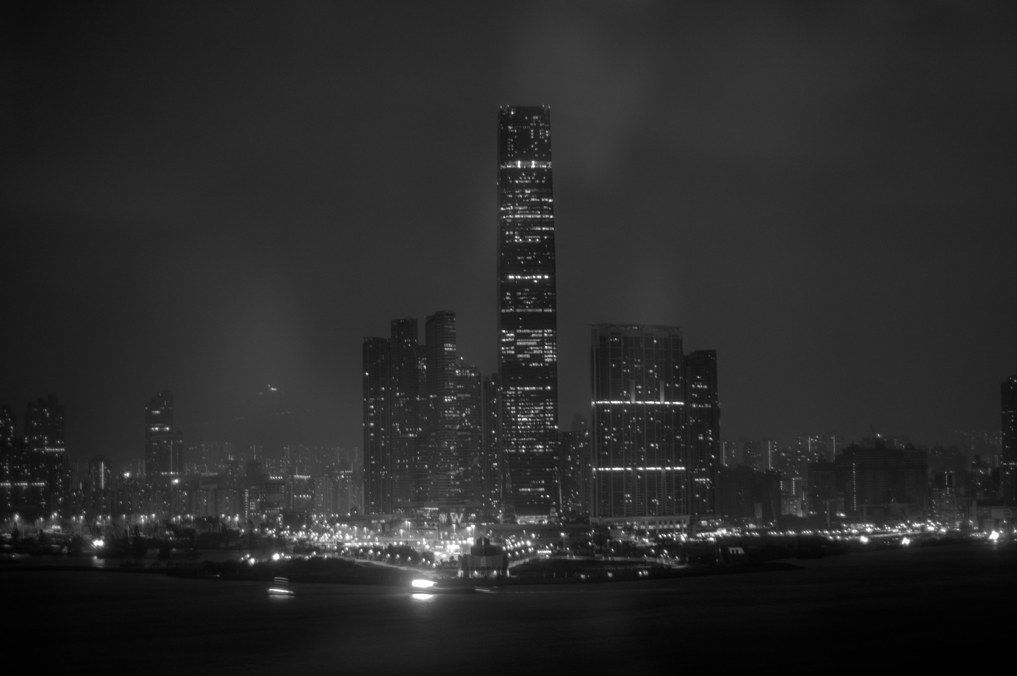 Pentax K-3 sample photo. Hk bay at night photography