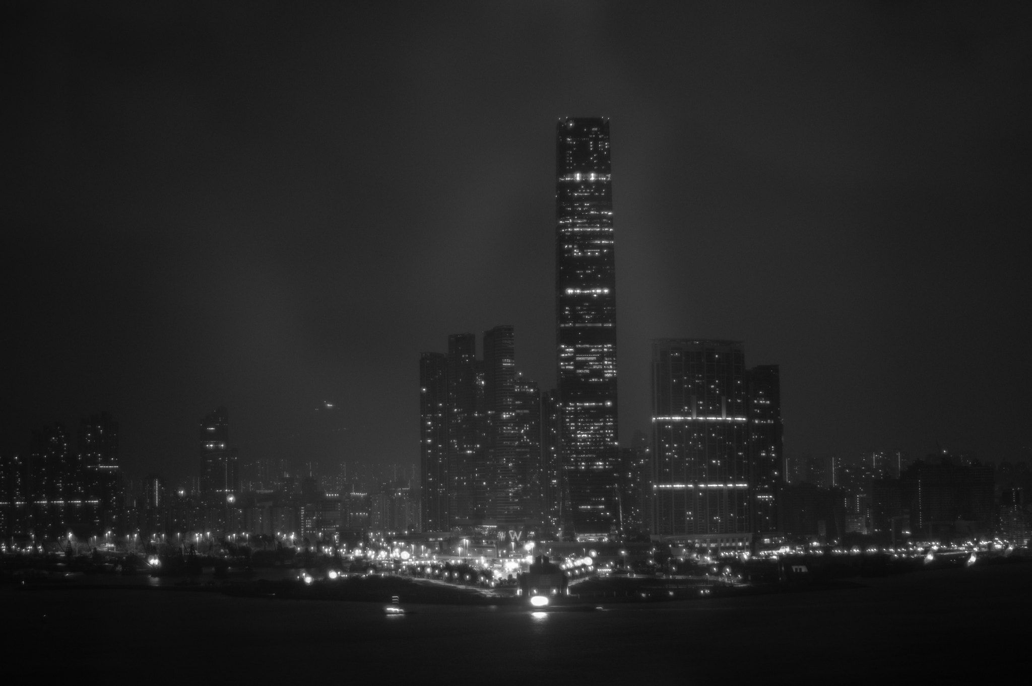 Pentax K-3 + Pentax smc FA 50mm F1.4 sample photo. Hk bay at night photography
