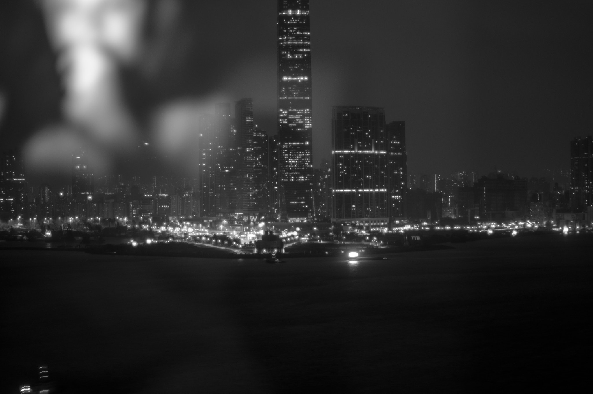Pentax K-3 + Pentax smc FA 50mm F1.4 sample photo. Hk bay at night photography