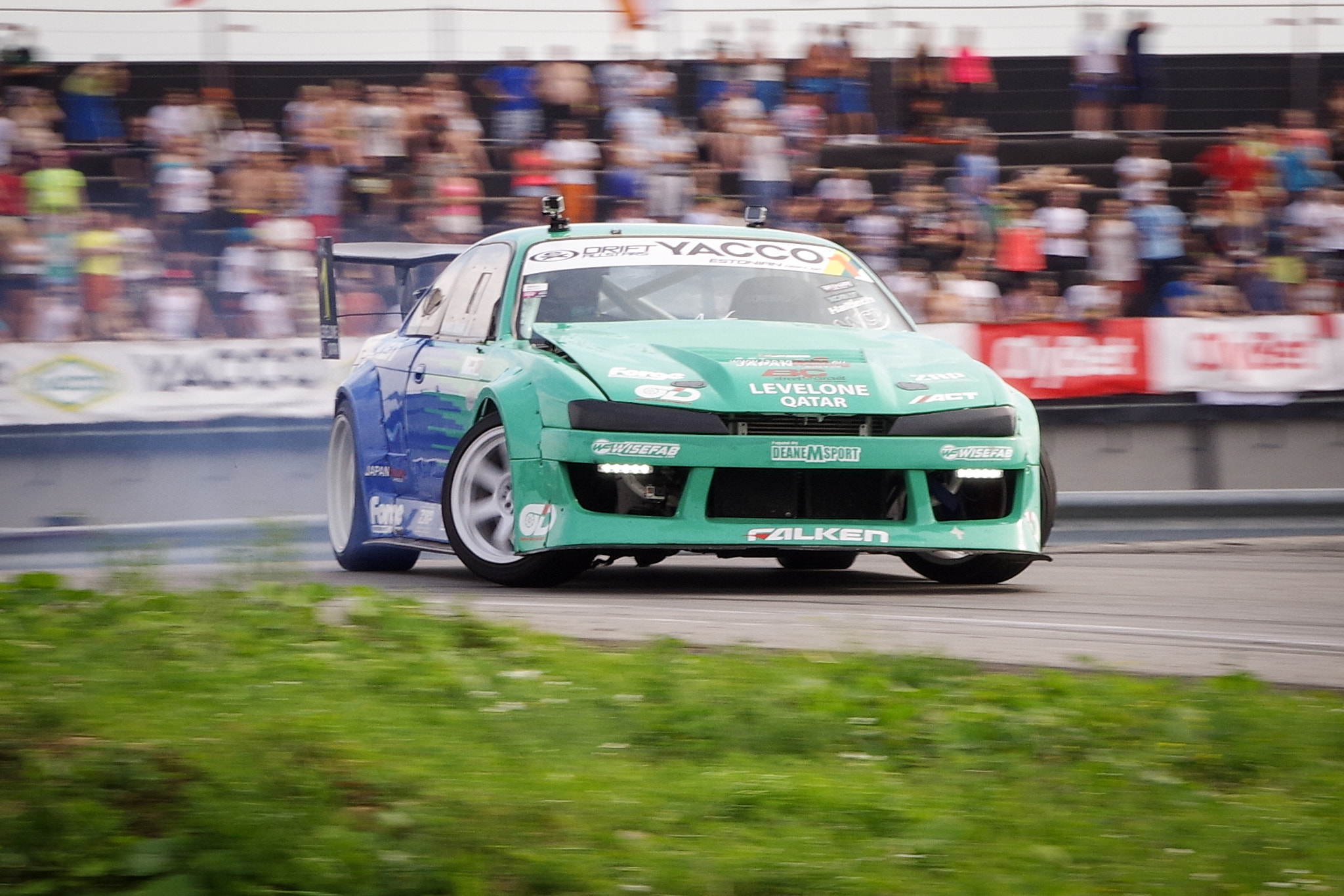 Pentax K-S2 sample photo. Nissan silvia drift photography