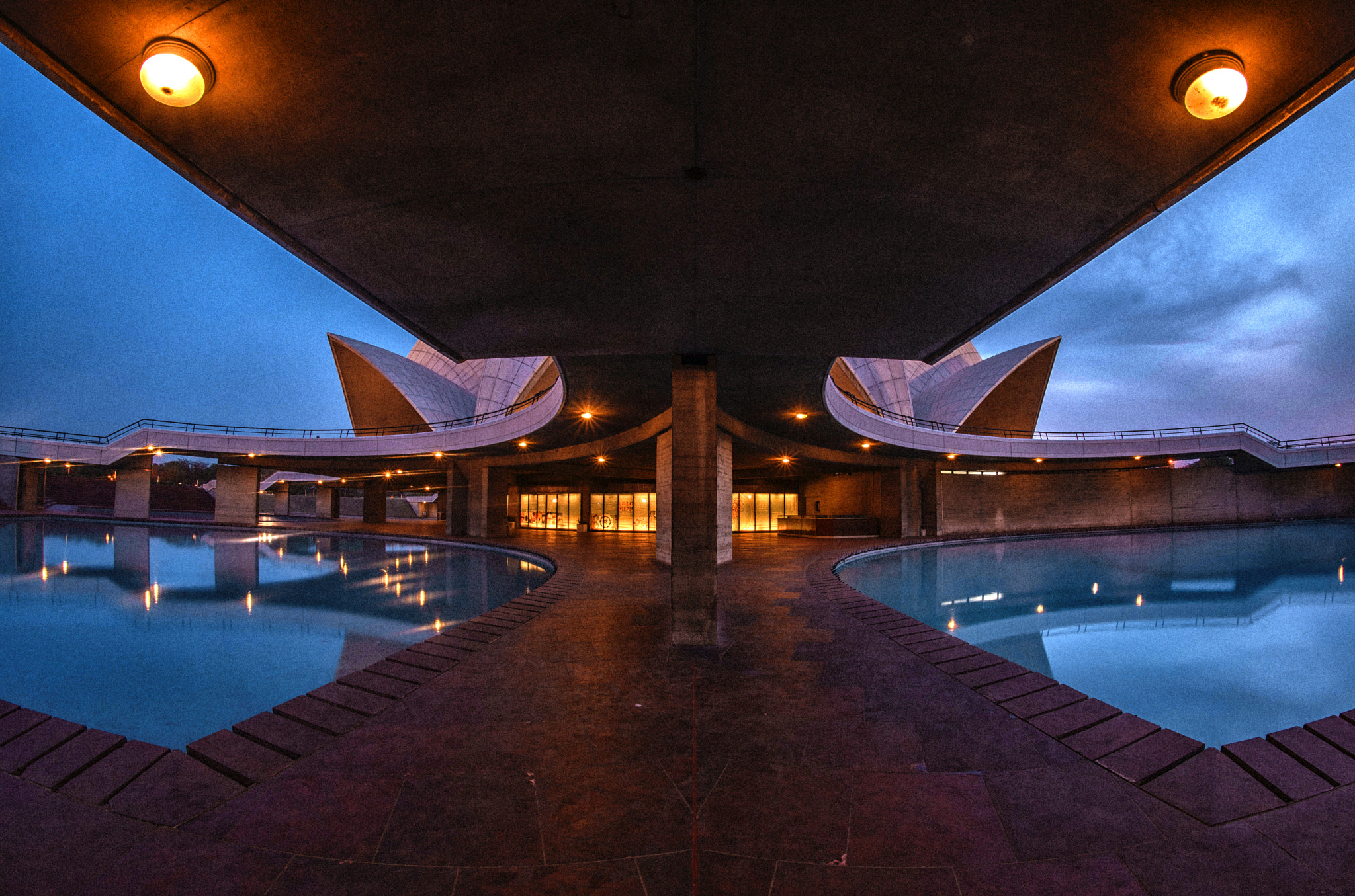 Samyang 12mm F2.8 ED AS NCS Fisheye sample photo. A different viewpoint-lotus temple,india photography