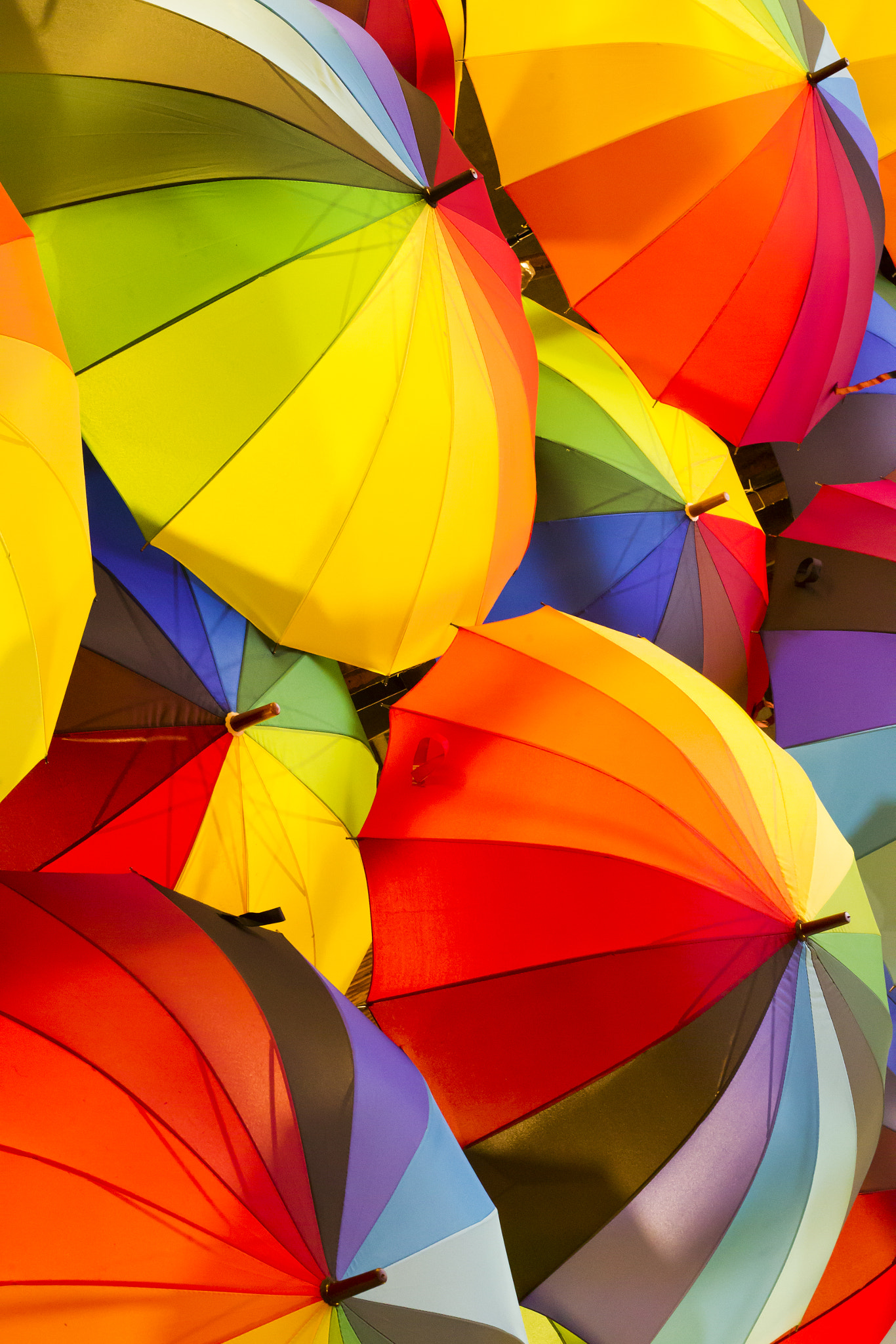 Canon EOS-1D Mark IV sample photo. Art with umbrellas photography