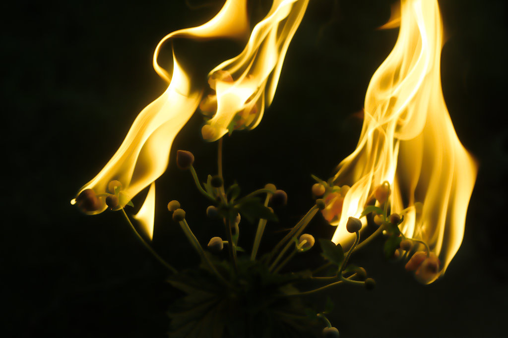 Canon EOS 40D sample photo. Fire flower photography