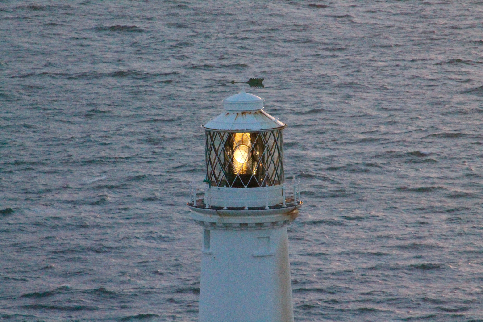 Canon EF75-300mm f/4-5.6 sample photo. Lighting up time at south stack lighthouse holyhead anglesey photography