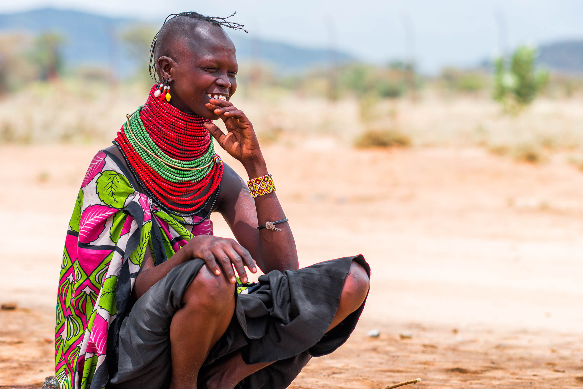 Samsung NX 85mm F1.4 ED SSA sample photo. Relaxed turkana girl photography