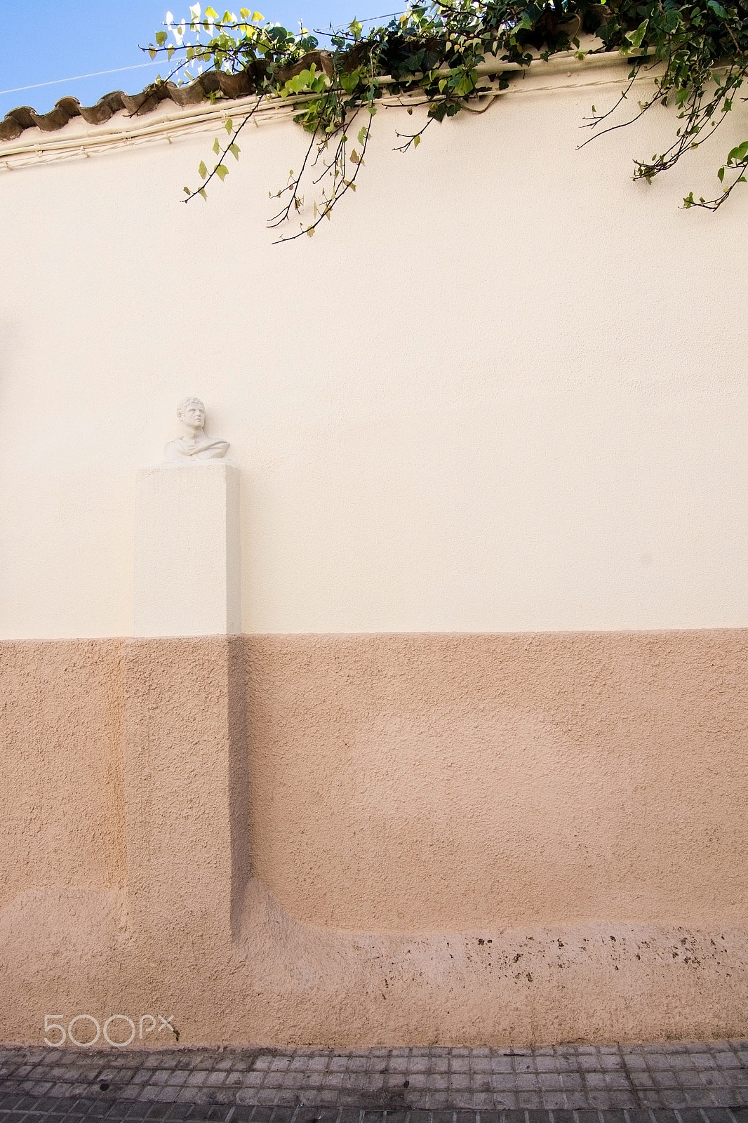 Nikon D7100 + Sigma 50mm F2.8 EX DG Macro sample photo. Stone wall with bust photography