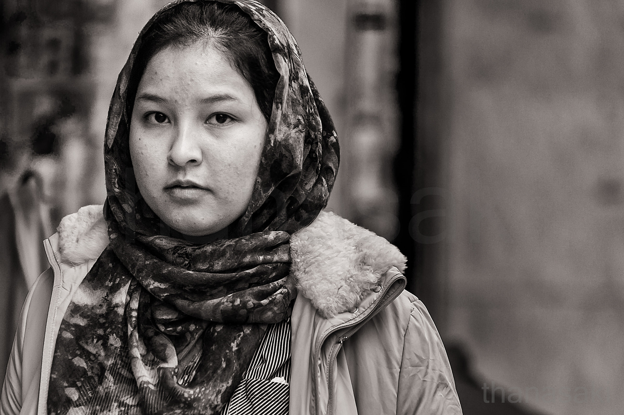 Nikon AF-Nikkor 80-200mm F2.8D ED sample photo. Eyes of a refugee photography