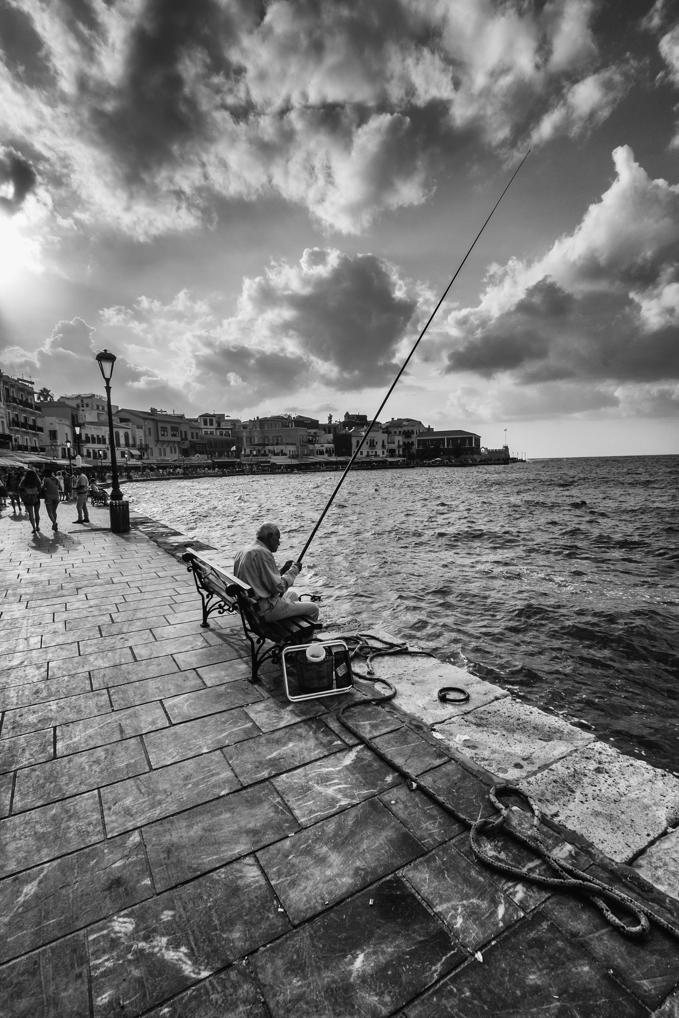 Pentax K-S1 sample photo. Cretan fisherman photography