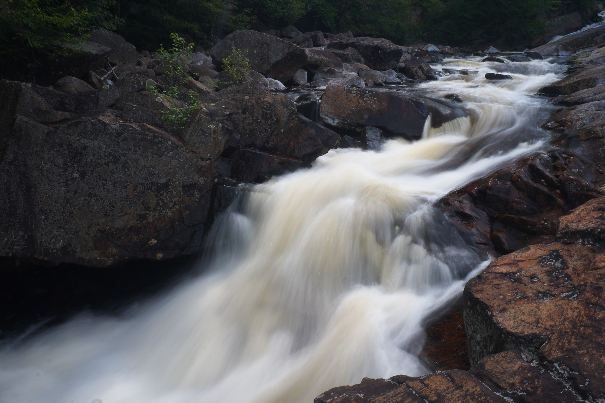 Fujifilm X-A1 + Fujifilm XF 18-55mm F2.8-4 R LM OIS sample photo. Adirondack falls 1 2015.08.30 photography