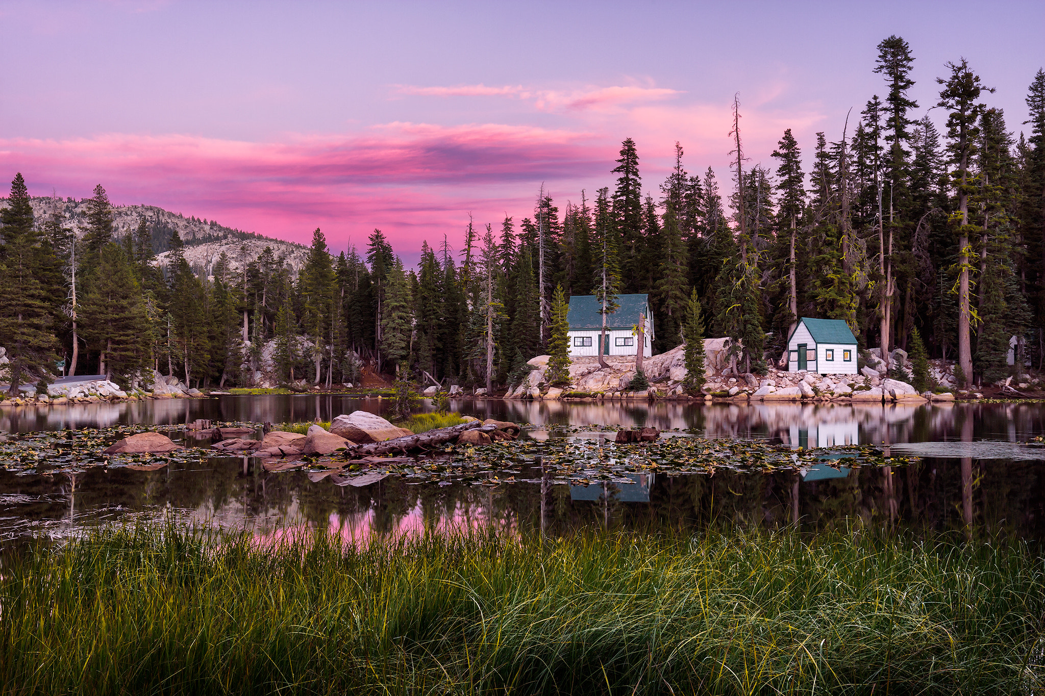 Canon EOS 40D + Canon EF 16-35mm F4L IS USM sample photo. Mosquito lakes sunset | alpine county, california photography