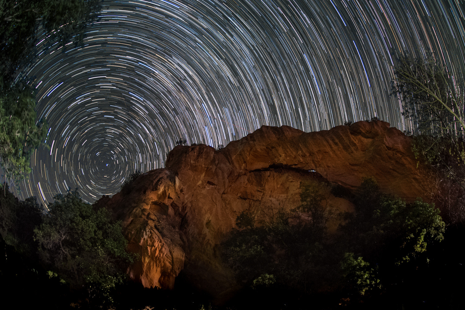 Nikon AF DX Fisheye-Nikkor 10.5mm F2.8G ED sample photo. Star trail spanish fork canyon photography