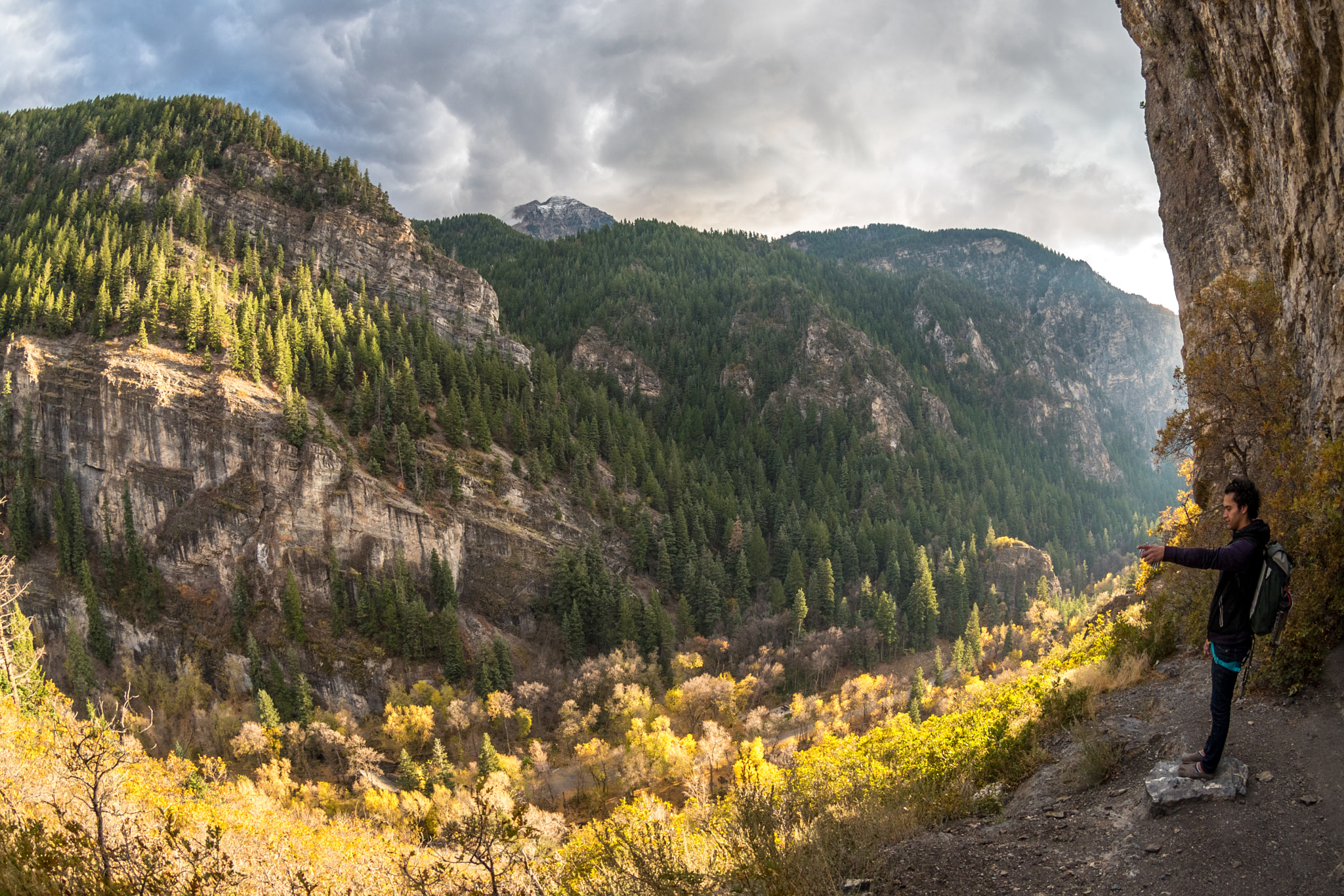 Nikon AF DX Fisheye-Nikkor 10.5mm F2.8G ED sample photo. Light flowing through the canyon photography
