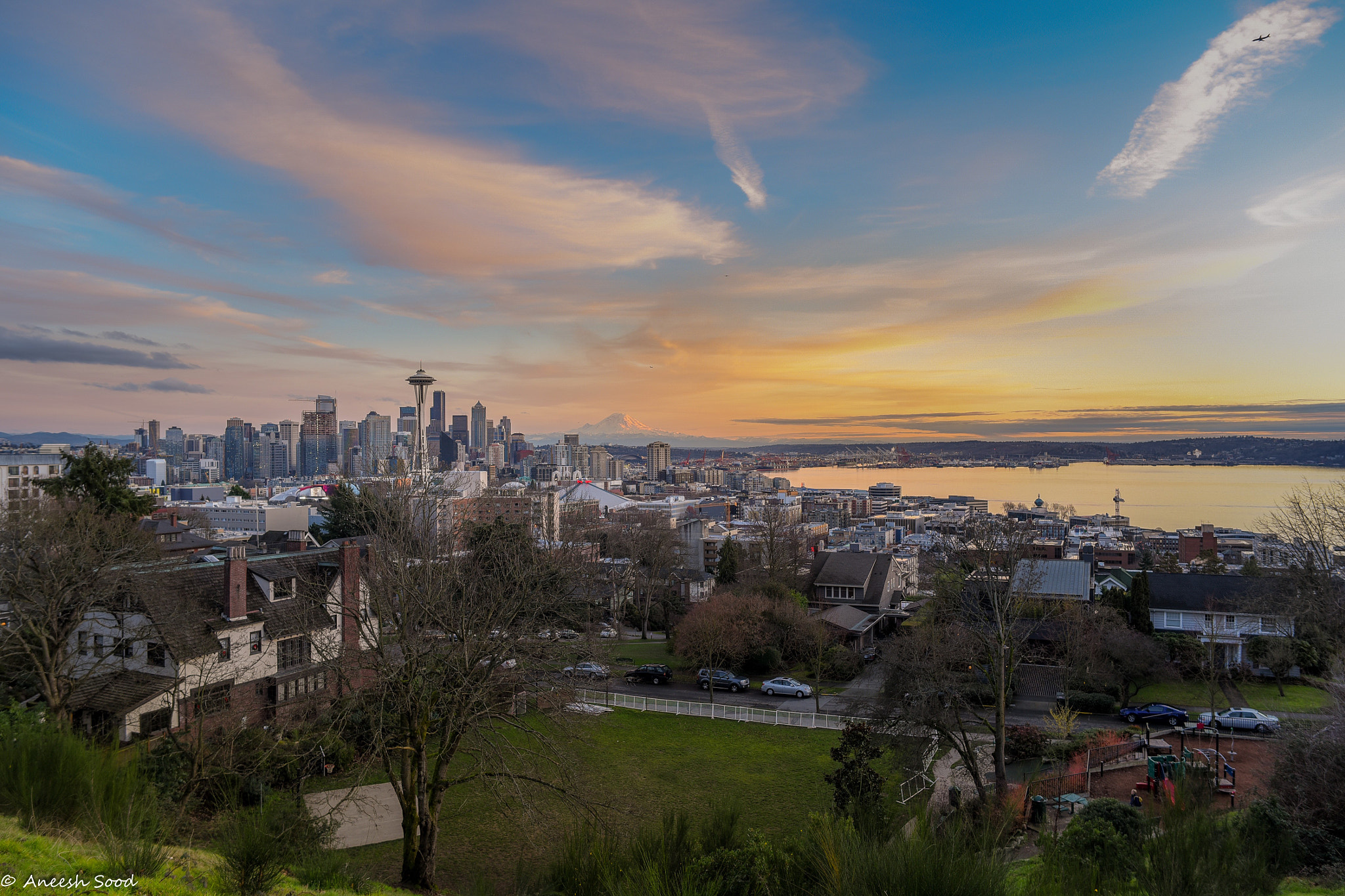 Samyang 12mm F2.8 ED AS NCS Fisheye sample photo. Sunset at seattle photography