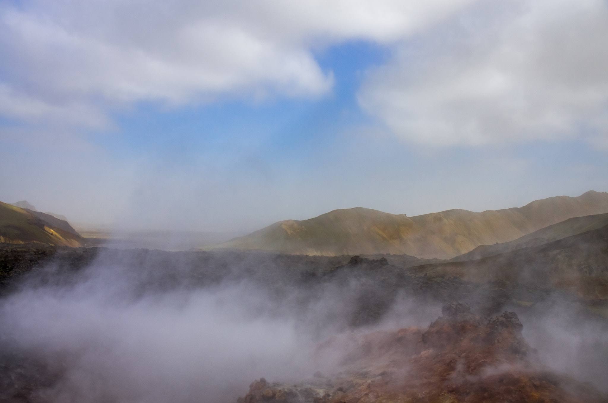 Pentax K-5 sample photo. Steam vents photography