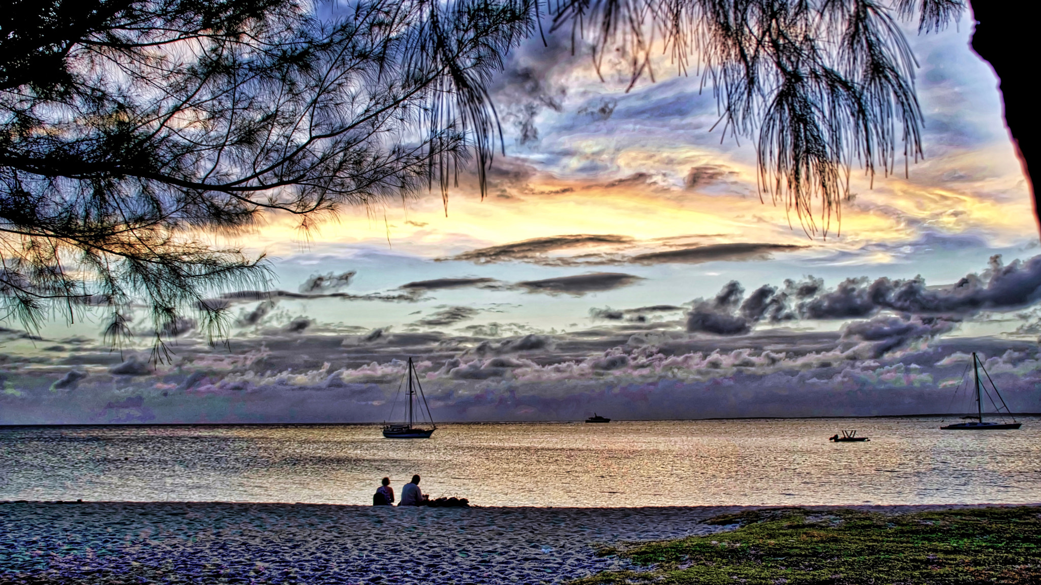 Tamron AF 18-200mm F3.5-6.3 XR Di II LD Aspherical (IF) Macro sample photo. Sunset at friar's bay on saint martin (caribbean) photography